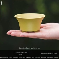 Mini pots de fleurs en résine pour succulentes, design minimaliste à base d'eau, pour usage au sol dans les centres commerciaux, jardinières durables pour cactus et bonsaïs