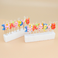 Bougie colorée pour joyeux anniversaire, fourniture de décoration de gâteau, fête de mariage, paraffine, bougies porte-bonheur, vente en gros