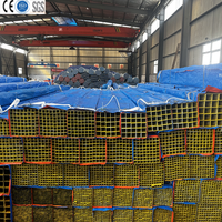 Tube carré en acier soudé ERW Q235B, section structurelle creuse ASTM A500 Grade B pour la construction, les machines et la fabrication