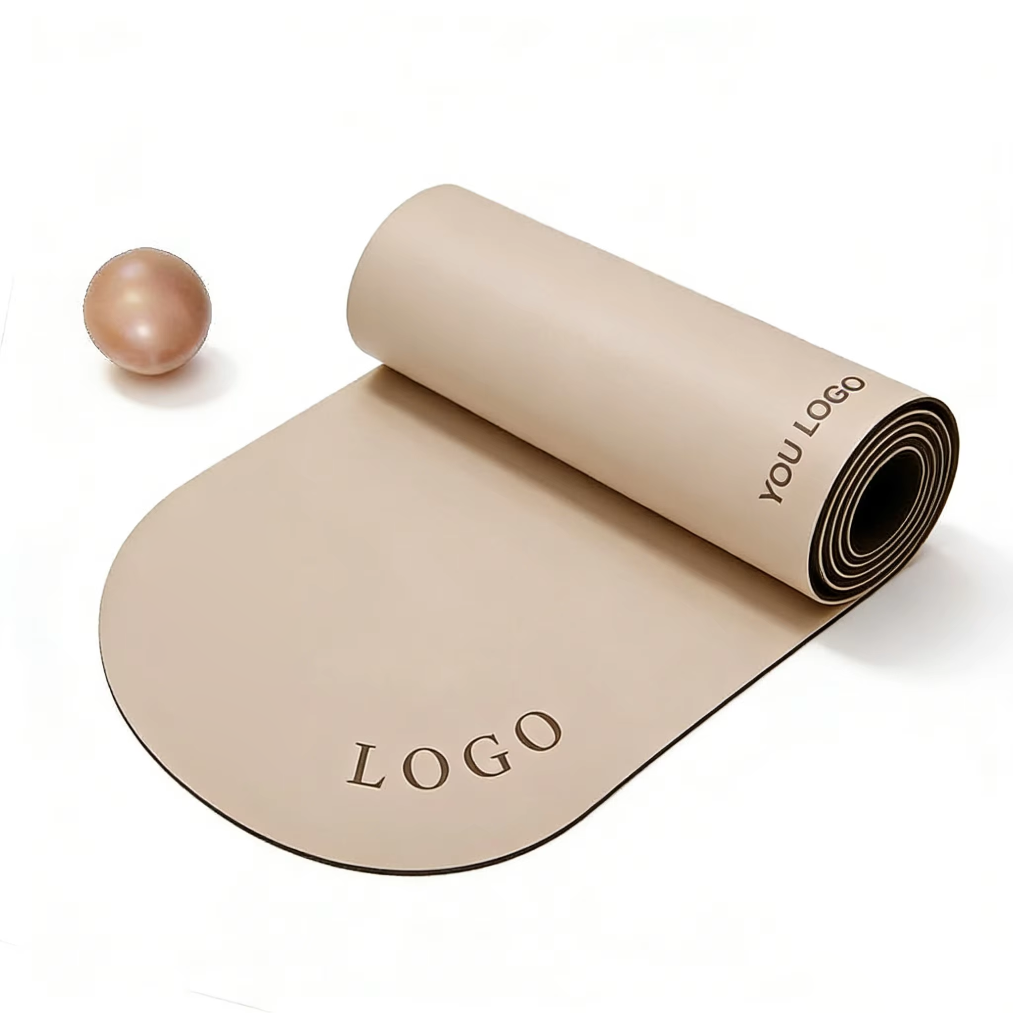Tapis de yoga en PU kaki