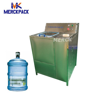 Máquina Semiautomática para Desencapsular y Lavar Botellas de Bebidas de 5 Galones con PLC y Motor, Máquina para Desencapsular y Lavar Botellas de 5 Galones D - Product Image 1