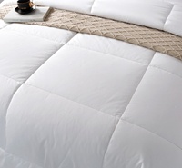 Couette d'hôtel de style simple imprimé blanc pur avec tissu brossé anti-boulochage et respirant pour l'automne
