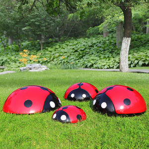 Decoración de mariquita milagrosa, decoración de parque temático, esculturas de mariquita de fibra de vidrio, esculturas de dinosaurios impermeables, adorno de dinosaurio - Product Image 6