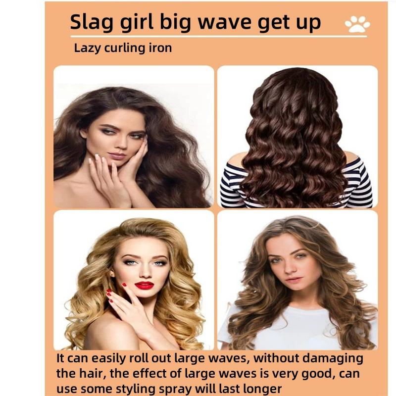 Portable No Heat Ribbon Hair Curler Rollers Curling Rod Custom