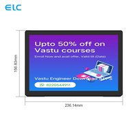 Tablet Android Digital Signage Desktop 10,1 Inci dengan Layar Sentuh Kapasitif, Kapasitas Memori 2GB untuk Umpan Balik