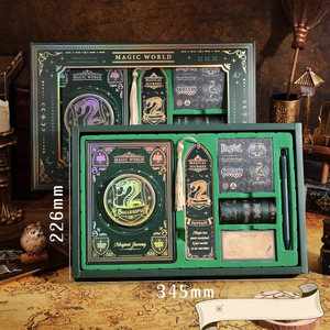 Kit de <span class=keywords><strong>scrapbooking</strong></span> esthétique vintage, kit de journal, papeterie, cadeau, ensemble de carnet de notes A5 avec autocollants, bloc-notes - Product Image 3