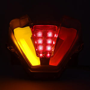 Pour Yamaha <span class=keywords><strong>MT</strong></span>-<span class=keywords><strong>07</strong></span> 21 <span class=keywords><strong>22</strong></span> 23 modifié moto LED feu arrière frein clignotant assemblage TL-YA-700-021 8 lentilles - Product Image 3