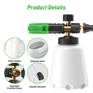 Sulai <b>Machinery</b> <b>Foam</b> Pitcher 1000Ml For Krcher K2 K7 High Pressure Washer Nozzle Light Duty Cleaning - Product Image 4