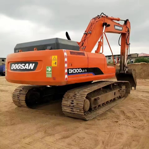 Excavatrice originale d'occasion Doosan 300LC-7 de la Corée du Sud bon marché Excavatrice sur pneus Doosan 300LC-7 d'occasion en bon état - Product Image 1