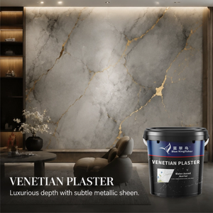 Revestimiento de Yeso Veneciano con Efecto Travertino Cálido, Yeso con Efecto Mármol Veneciano para Paredes de Cocina y Pisos de Comedor - Product Image 1