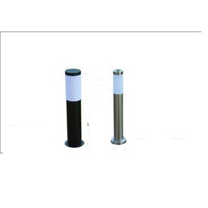 Lampe de jardin en acier inoxydable, diamètre 76 mm, hauteur 60 cm, avec abat-jour givré, éclairage extérieur de jardin, lumière LED étanche - Product Image 4