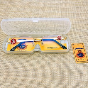 Lunettes de <span class=keywords><strong>lecture</strong></span> classiques Gyuehong Premium, élégantes, en métal demi-cerclé, anti-lumière bleue, en résine dorée, pour presbytes - Product Image 2