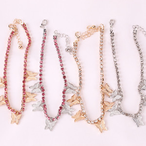 Pulsera de Cristal con Mariposa para Mujer con Incrustaciones de Diamantes, Joyería de Uso Diario, Origen Yiwu - Product Image 4