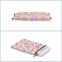 Housse de protection souple en néoprène pour livre à couverture rigide, avec fermeture éclair, personnalisable, pour voyages d'affaires et usage quotidien, style décontracté et tendance, 12x9