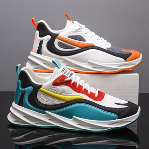 Newest Mixed Color Adult Men's Casual Sports <strong>Shoes</strong> Fashion Trend Breathable Cushioning Running <strong>Shoes</strong> <strong>Basketball</strong> Sneakers Light - Product Image 1
