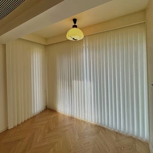 Cortinas Eléctricas Inteligentes de Fantasía, Venta Directa de Fábrica, Modernas, para Ventanas Francesas, con Tasa de Sombreado del 41%-85%, Pliegues Ondulados, Translúcidas, con Efecto Llama - Product Image 4
