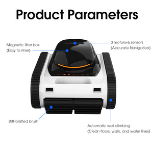 Robot nettoyeur de piscine de haute qualité, certifié CE, nettoyeur automatique, outil de nettoyage robotique mural pour piscines AC600 - Product Image 2