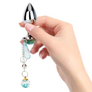 الأزواج يمزح أدوات الكبار الشرج الجنس اللعب الفاخرة الفضة مجوهرات المعادن الشرج المهبل المكونات <span class=keywords><strong>ButtPlug</strong></span> للنساء الاستمناء الإناث - Product Image 6