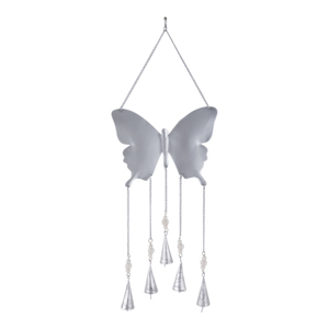 Campana de Viento con Diseño de Mariposa, Mosaico de Metal y Vidrio, Adorno Decorativo para Jardín, Interior y Exterior - Product Image 6