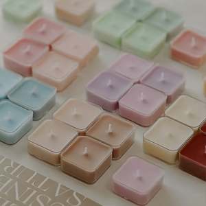 Vente en gros de bougies chauffe-plat multicolores bougies chauffe-plat en cire de soja bougies aromatiques d'anniversaire bougies parfumées souvenirs pour la décoration de la maison - Product Image 4