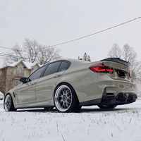 Pour BMW Série 3 F30 spoiler en fibre de carbone lèvre avant diffuseur arrière coque de rétroviseur calandre aileron de requin