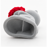 Rose éternelle en stock avec ours en peluche – Cadeau romantique pour la Saint-Valentin, Qixi, anniversaire, demande en mariage