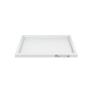 Base de Ducha Cuadrada Blanca de ABS, 35.4x35.4x1.6 Pulgadas, Diseño de Puntos, para Instalación en el Suelo, Modelo D0100H7WCIP - Product Image 1