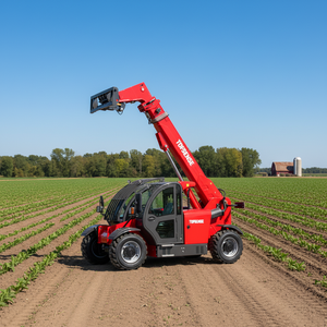 מלגזה טלסקופית של המותג הסיני Topsense, 2.5 טון, גובה הרמה 6 מטר, עם אביזר להרמה וטיפול. - Product Image 1