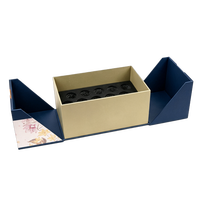Boîte rigide personnalisée pour cadeau de fleurs éternelles, emballage de luxe pliable, impression quadricolore, pelliculage UV sélectif, gaufrage, boîte en carton