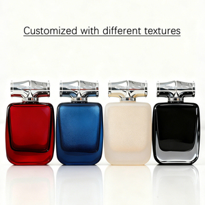 맞춤형 색상 평평한 50ml 맞춤형 갈색 향수 유리병 형태 펌프 스프레이 유리병 고체 향수 용기 - Product Image 1