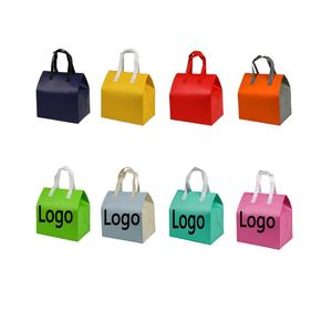 Disposable Thermal Insulated Lunch Bag Foldable Sturdy Reusable Takeaway Food Cooler Custom Logo Waterproof Cooler Bag - Product Image 1
