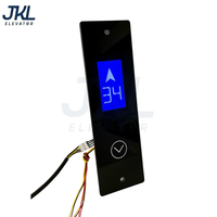 Panneau de sol en verre pour ascenseur JKL JKL-001 avec écran LCD et boutons tactiles - Design moderne, garantie 1 an pour hôtels et bureaux
