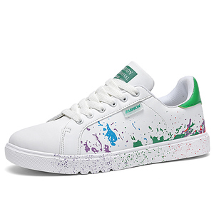Zapatos Casuales Blancos Personalizados <span class=keywords><strong>2024</strong></span>, Transpirables, Antideslizantes, Ligeros, con Forro de Malla, para Estudiantes, Hombres y Mujeres, Primavera Invierno - Product Image 1