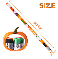 Promotion : Ensemble de crayons en bois effaçables HB standard avec dessins 3D mignons de dessins animés, pour l'école et les enfants, avec gomme, en vrac, thème Halloween