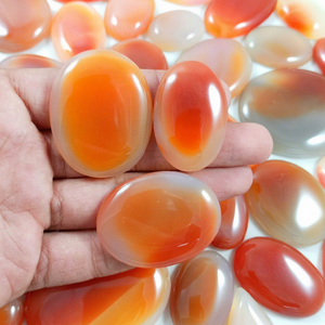 High Quality Red Onyx Natural Stone Cabochons Hand Polished Faceted Stones Bulk Wholesale Verified Manufacturer - Product Image 1