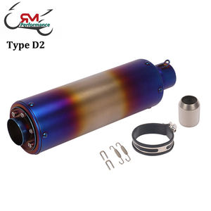 Pot d'échappement de moto, silencieux de moto 51 mm pour Dirt Bike Cafe Racer MT 09 GSR 600 PCX <span class=keywords><strong>125</strong></span> MT 07 MSX125 FZ6 Z750 Z900 - Product Image 2