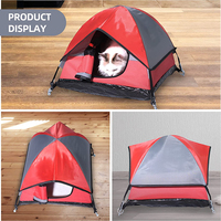 Lit de luxe portable toutes saisons pour chats, tente de camping pliable d'intérieur pour petits chiens, en tissu Oxford 600D avec fermeture éclair, robuste