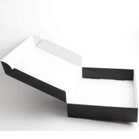Hochwertige Maßgefertigte Schokoladen-Geschenkbox mit Samt-Flockeinsatz & Lebensmittelechten Pappbechern Individuelle Papierbox