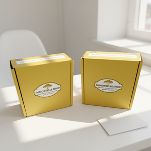 Scatola Regalo Personalizzata in Cartone Ondulato Giallo Stampato, Confezione Carina per Spedizioni e Regali - Product Image 6