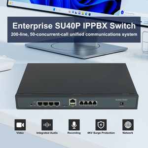 ระบบโทรศัพท์ IP <span class=keywords><strong>PBX</strong></span> รุ่นใหม่ SU40P รองรับผู้ใช้ 200 คน พร้อมบันทึกเสียงและวิดีโอผ่านเครือข่าย, IP <span class=keywords><strong>PBX</strong></span> สำหรับองค์กร โรงแรม รัฐบาล โรงพยาบาล โรงเรียน - Product Image 2