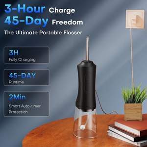 Hydropulseur dentaire sans fil portable avec réservoir de 300 ml, irrigateur buccal rechargeable pour appareils dentaires, pour les voyages en camping-car et l'utilisation familiale - Product Image 5