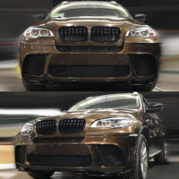 Kit de carrocería X6 E71 con difusor trasero de parachoques delantero apto para BMW X6 E71 MP estilo de Alta Calidad 2008-2013 año Facelift de labio trasero