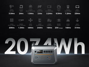 Station d'alimentation portable ODM personnalisée 2500W, onduleur à onde sinusoïdale pure, batterie grande capacité - Product Image 4