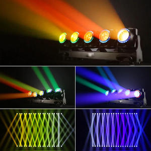 Luz Móvil Lineal para Escenario, 5x120W RGB Wash y Beam, para Proyectos de Ingeniería y Grandes Espacios - Product Image 2