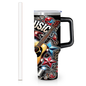 Gobelet isotherme personnalisé de 30 oz avec poignée, en acier inoxydable, sur le thème de la musique country, livraison gratuite, réduction pour les achats en gros - Product Image 6