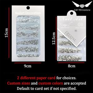 Cristales Redondos de Cristal con Base Plana para <span class=keywords><strong>Uñas</strong></span>, Tamaños Personalizados de SS3 a SS10, 6 Rejillas, para Accesorios de Bricolaje - Product Image 6