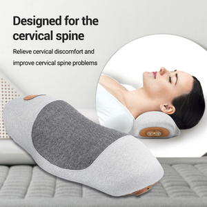 Almohada de Masaje <span class=keywords><strong>Cervical</strong></span> Ergonómica y Portátil, Estirador de Cuello con Tracción, Shiatsu, Amasamiento y Vibración, Ideal para Descanso y Sueño en Casa - Product Image 2