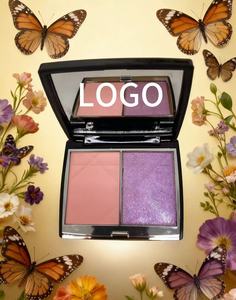 Paleta de Rubor de Doble Color, Acabado Brillante, Resistente al Agua, Fórmula en Polvo Suave y de Larga Duración, Certificación HALAL, Maquillaje para Piel Clara - Product Image 2