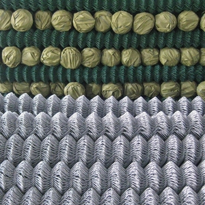 <strong>PVC</strong>-<strong>Coated</strong> <strong>Chain</strong> <strong>Link</strong> Wire Mesh for Temporary Event Fencing &amp; Crowd Control Barriers - Product Image 1