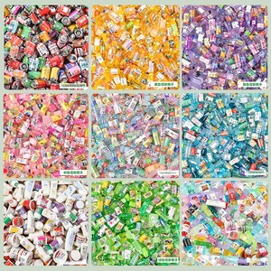 Thân Thiện Với Môi Tự Làm Thu Nhỏ Cảnh Quan Trang Trí Nội Thất Nhựa Phụ Kiện Flatback Chai Bia Đồ Uống Màu Sắc Vui Vẻ Đồ Trang Trí Cho Thủ Công - Product Image 2